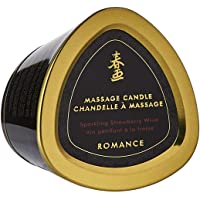 Shunga Vela de Masaje Romance- Aroma de Vino Espumoso con Fresas- Color Blanco - 170 ml- 15.2 x 12.7 x 10.2 cm